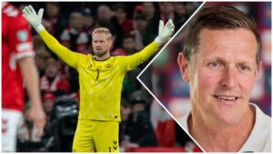 Kasper Schmeichel og Peter Møller i samme billede.