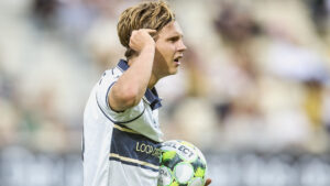 Casper Winther i aktion for Lyngby BK