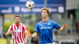 Gustav Fraulo i aktion for Lyngby Boldklub