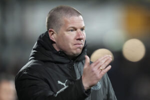 Mike Tullberg under en af FCM's kampe.