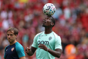 Paul Pogba under træning i forbindelse med en testkamp mellem Monaco og Liverpool den 9. august 2026.
