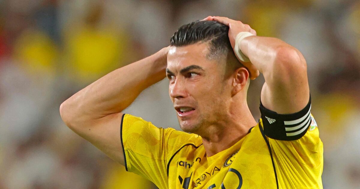 Kæmpe fadæse: Ronaldo bryder sammen efter sen scoring Foto: Fayez Nureldine/AFP/Ritzau Scanpix