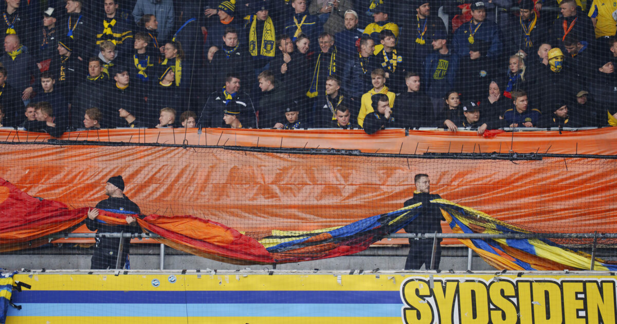 Inden AGF-brag: Sydsiden i Brøndby varsler ændring Foto: Liselotte Sabroe/Ritzau Scanpix