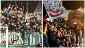 Viborg- og FC Midtjylland-fans.