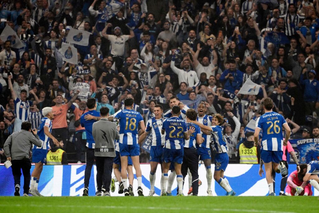 FC Porto-spillerne i mesterskabsfejring.