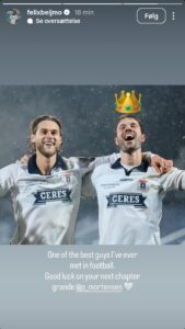 Felix Beijmo hylder Patrick Mortensen
