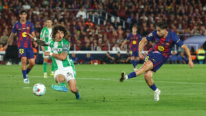 FC Barcelonas Fermin Lopez i en kamp mod Real Betis