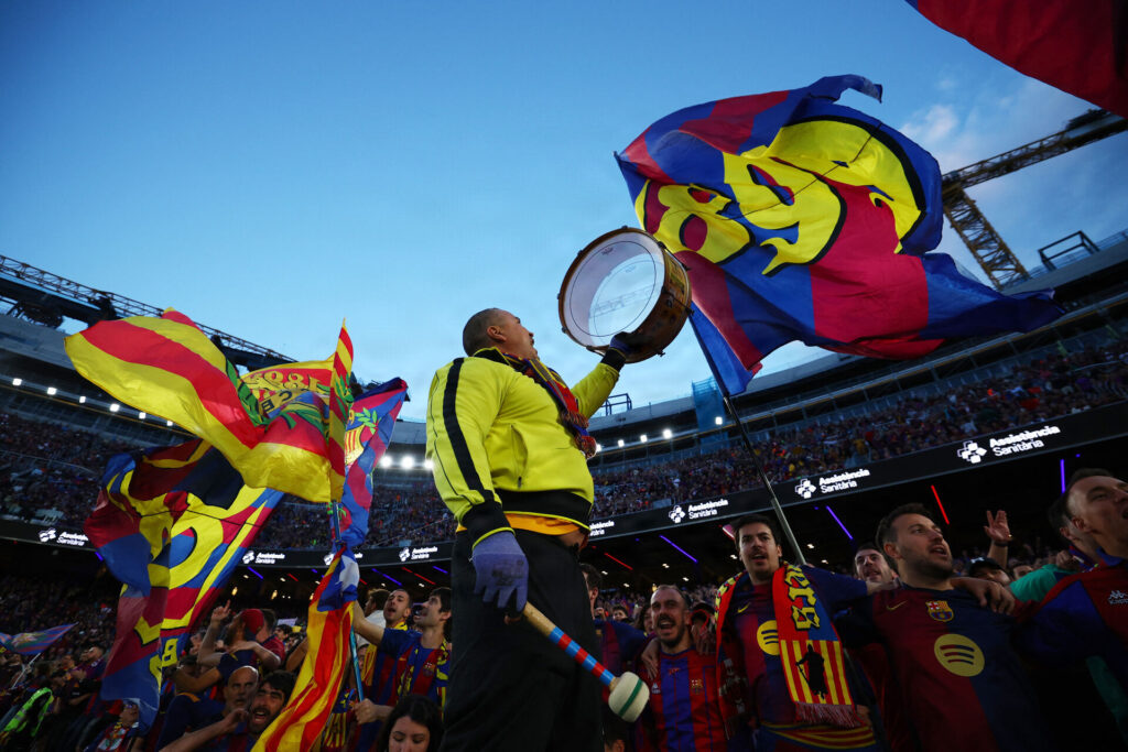 FC Barcelona-fans hopper