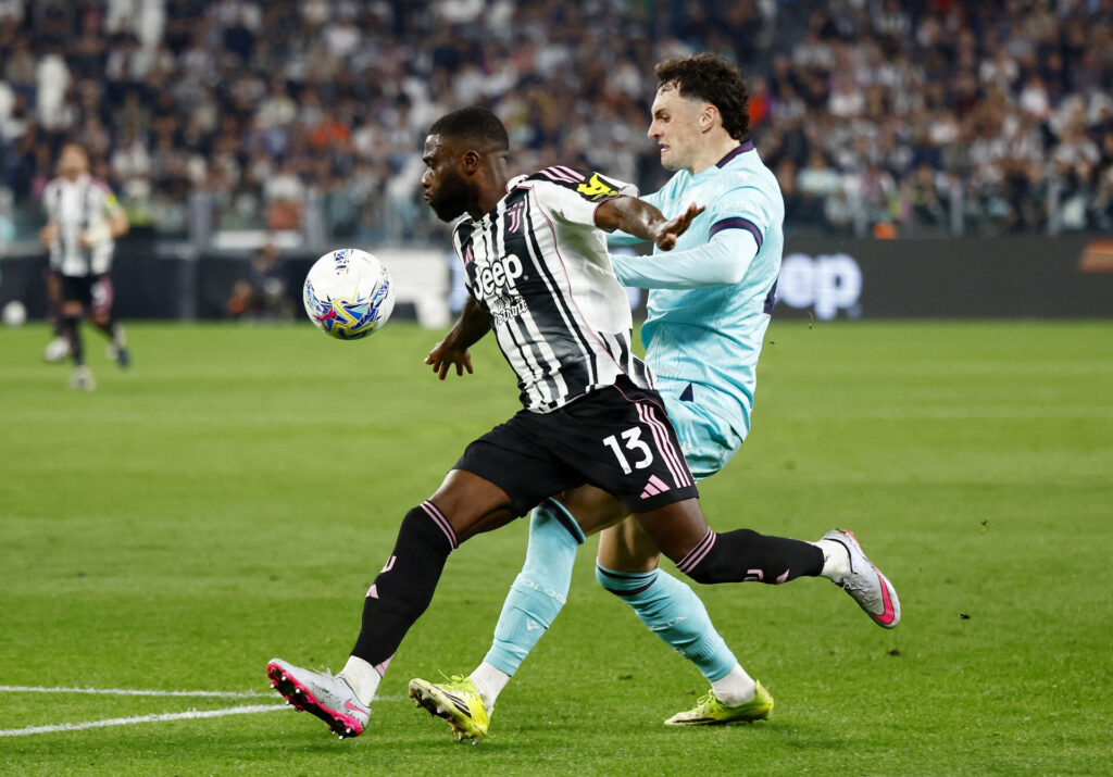 Jeremie Boga i kamp for Juventus.