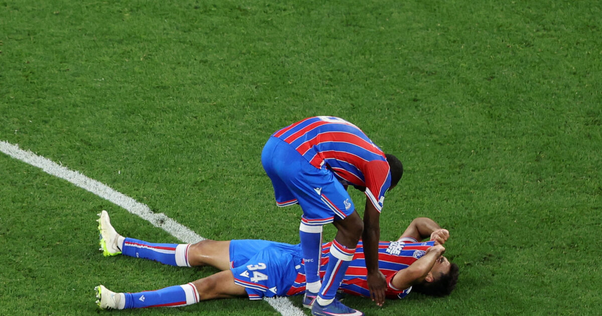 Palace-profil lettet og lykkelig: Triumfen udløser vilde føleleser Foto: Maryam Majd/REUTERS