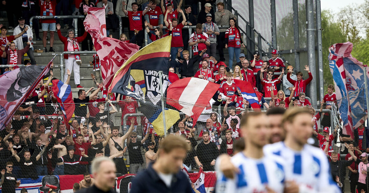Optøjer i Odense: Silkeborg-fans tilbageholdt af politiet Foto: Robert Wengler/Scanpix 2026