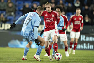 Tobias Lauritsen for Vejle Boldklub mod Randers FC den 13. februar 2026.