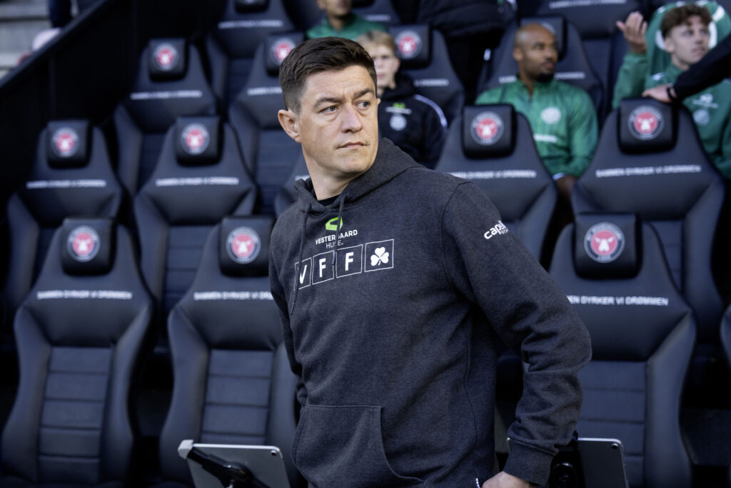Nickolai Lund under Viborg FF's kamp mod FC Midtjylland.