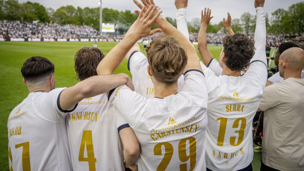 AGF-spillerne jubler over mesterskabet