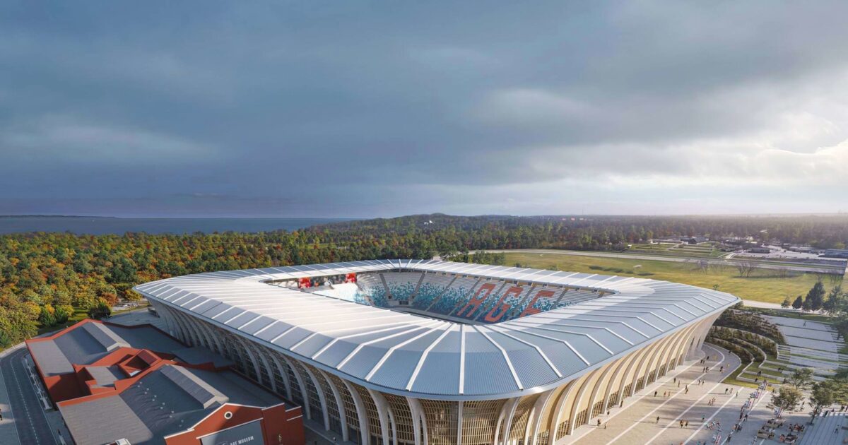 AGF’s stadion risikerer forsinkelse: Tidsplanen er presset Foto: Aarhus Kommune/ Zaha Hadid
