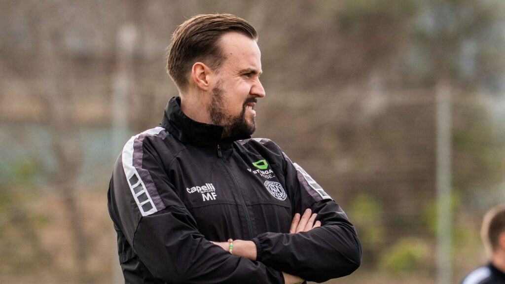 Marius Fischer på træningsbanen i Viborg.