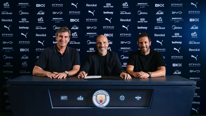Enzo Maresca præsenteret i Manchester City.