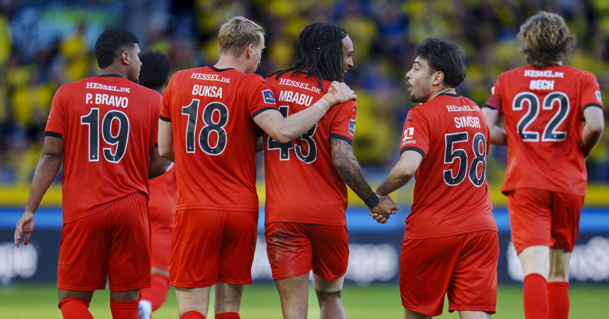 Efter racisme mod FCM-profiler: Klubberne skal handle FC Midtjyllands Kevin Mbabu og Aral Simsir efter 0-1 scoring under superligakampen mellem Brøndby IF og FC Midtjylland i mesterskabsspillet på Brøndby Stadion mandag den 19. maj 2025