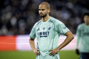 Pantelis Hatzidiakos efter nederlaget til AGF i Superligaens 2025/2026 sæson.