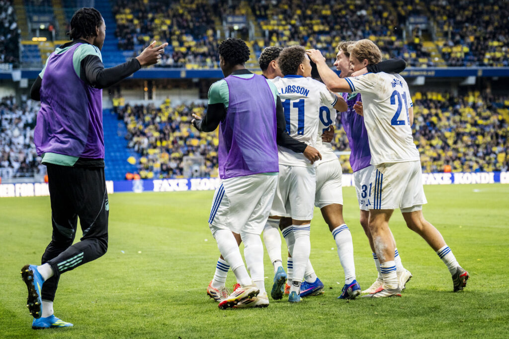 FC Københavns spillere jubler.