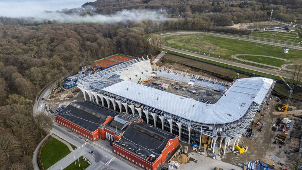 Kongelunden og AGF's nye stadion fra luften 2026.
