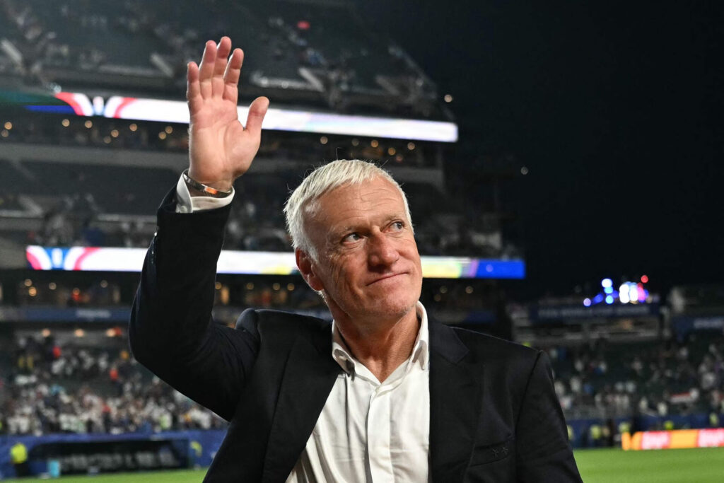 Didier Deschamps efter kampen mellem Frankrig og Irak til VM