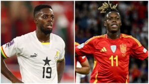 Inaki Williams og Nico Willaims repræsenterer hvert sit land.