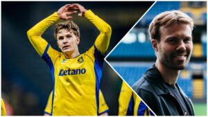 Jacob Ambæk med et indsat billede af Patrick Mortensen.