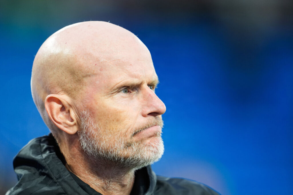 Ståle Solbakken under en norsk landskamp.