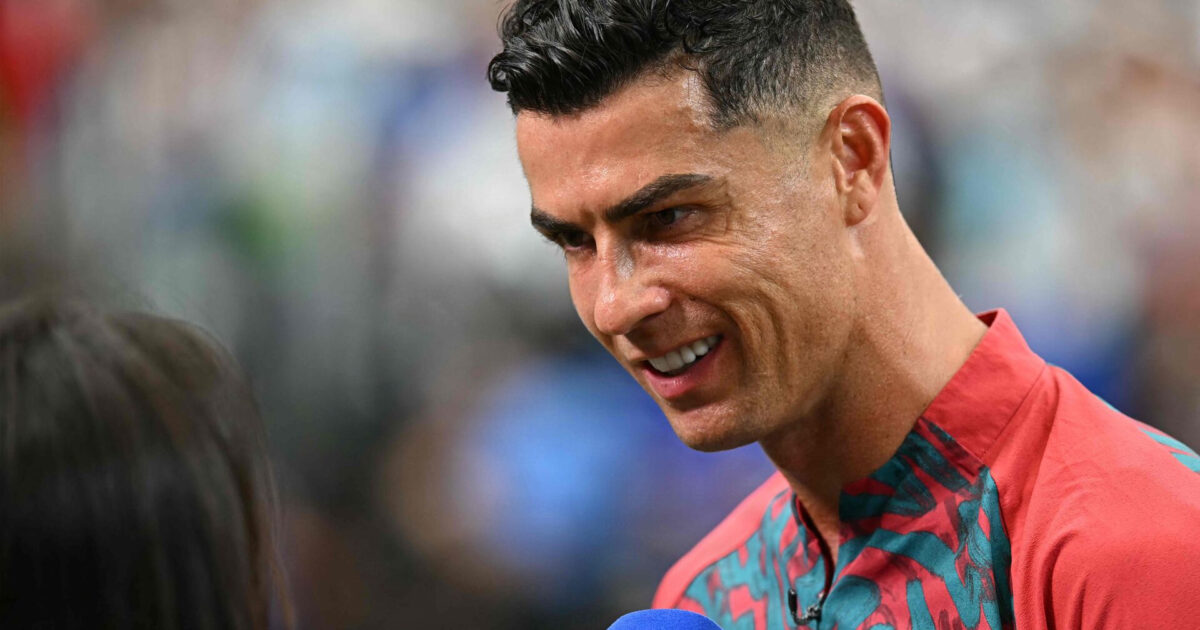 Råbende Ronaldo: I’m back! Foto: Paul Ellis/AFP/Ritzau Scanpix