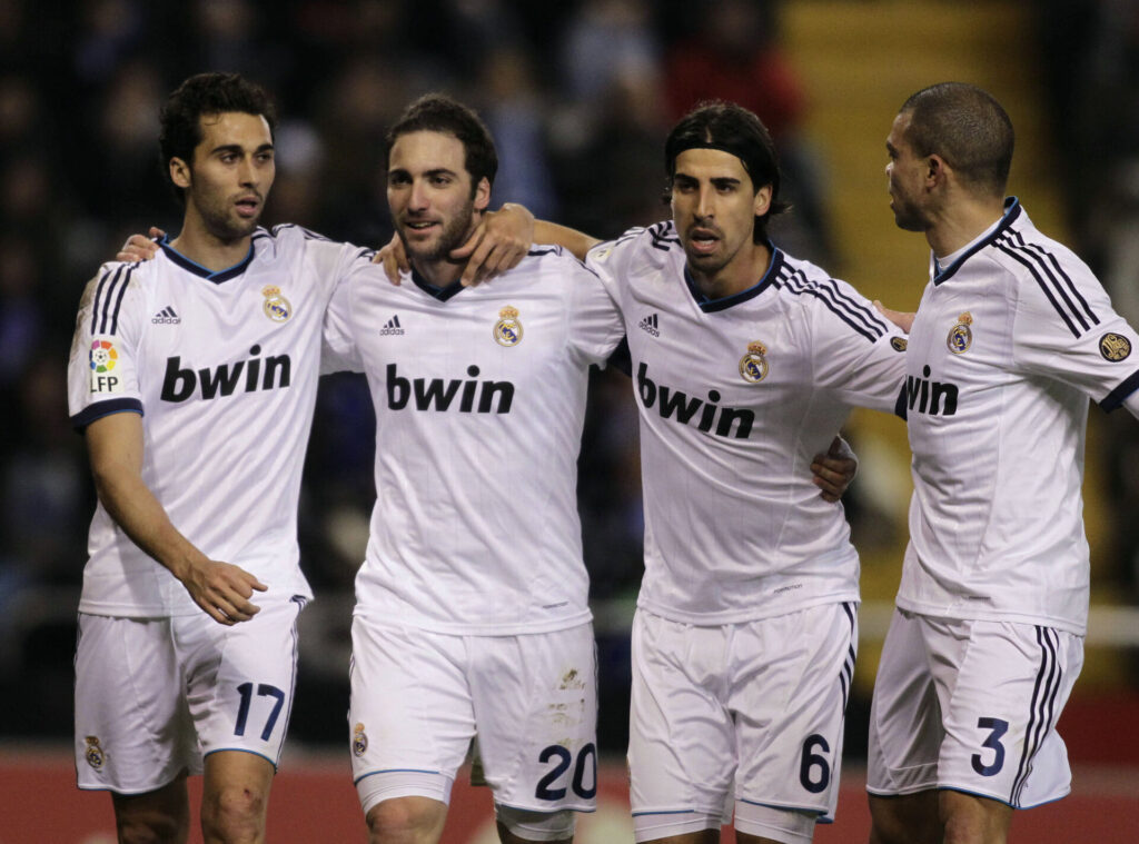 Sami Khedira, Gonzalo Higuain, Pepe og Alvaro Arbeloa.