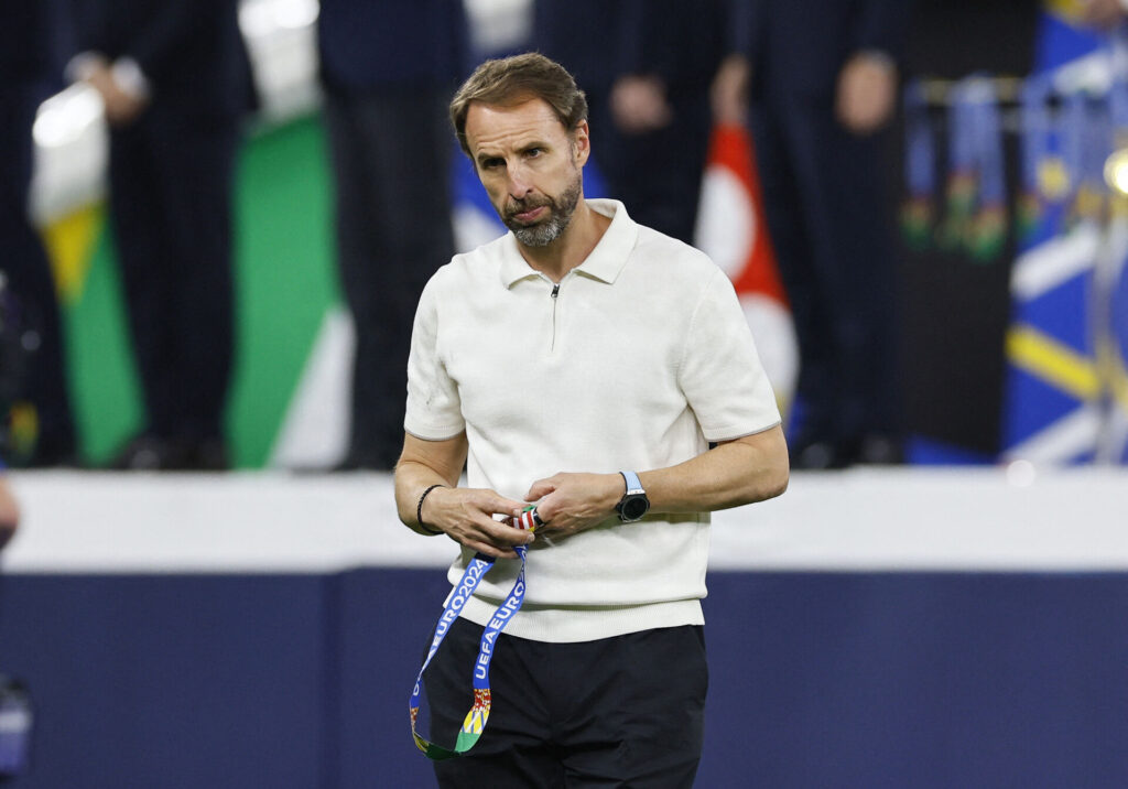 Gareth Southgate efter EM-finalen i 2024.