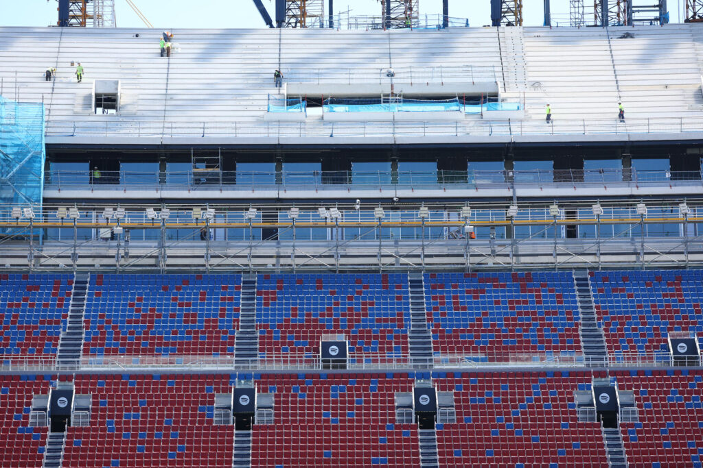 Camp Nou under ombygning.