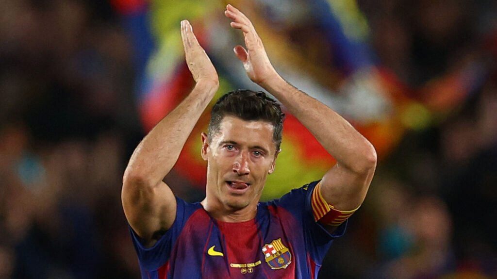 Robert Lewandowski klapper.