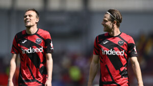 Mikkel Damsgaard og Mathias Jensen sammen i engelske Brentford.