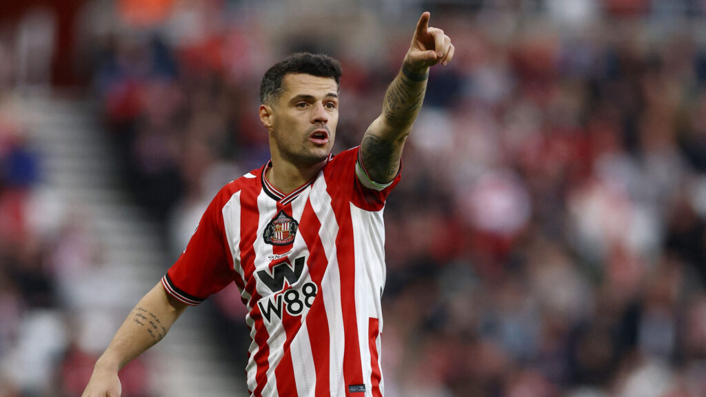 Sunderlands Granit Xhaka peger