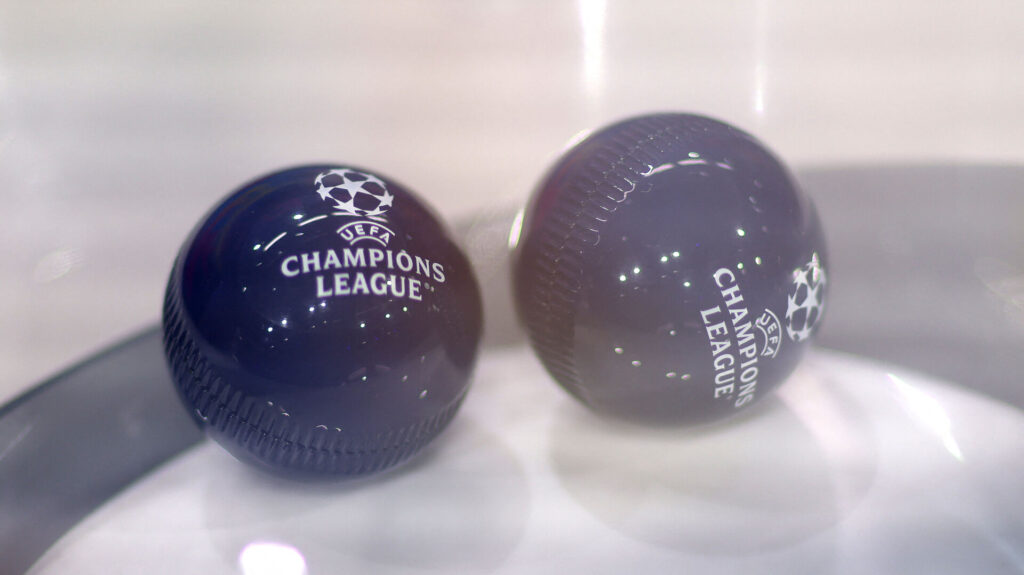 Lodtrækningskugler til Champions League.
