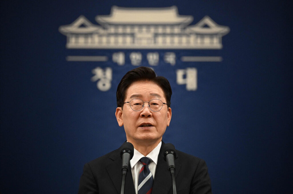 Sydkoeas præsident Lee Jae Myung.