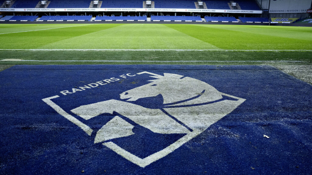 Et billede af et Randers FC-logo