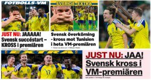 Svenske avisers forsider