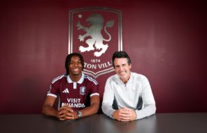 Johan Manzambi præsenteres i Aston Villa.