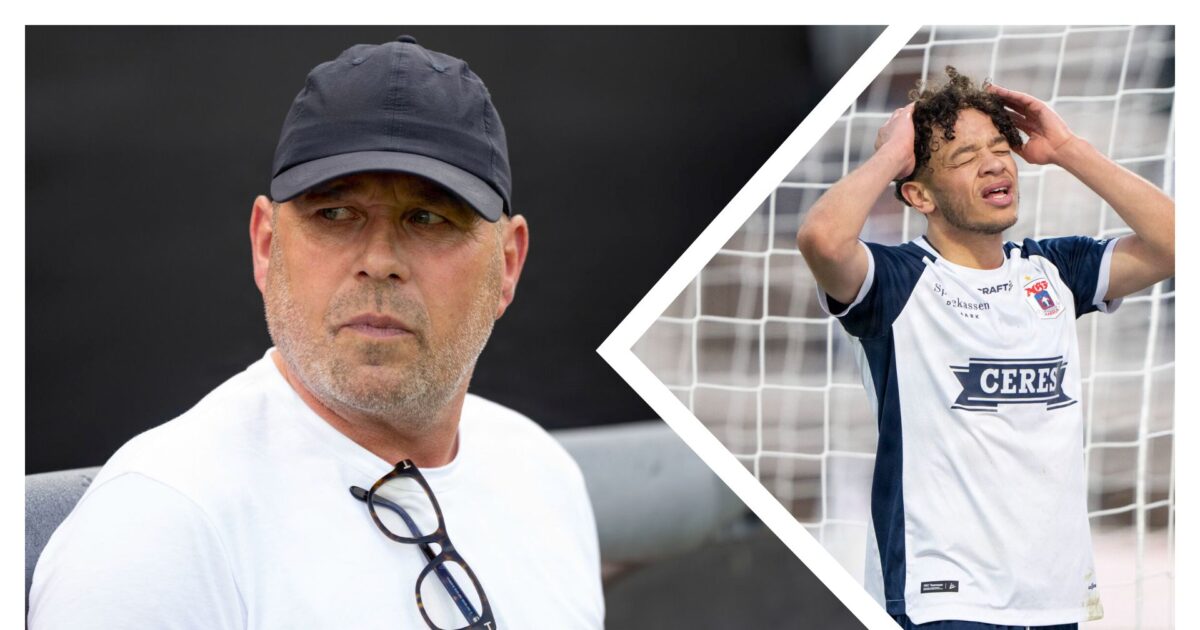 AGF-legestue: Anderson ligner et scoop! Fotos: Bo Amstrup/Ritzau Scanpix