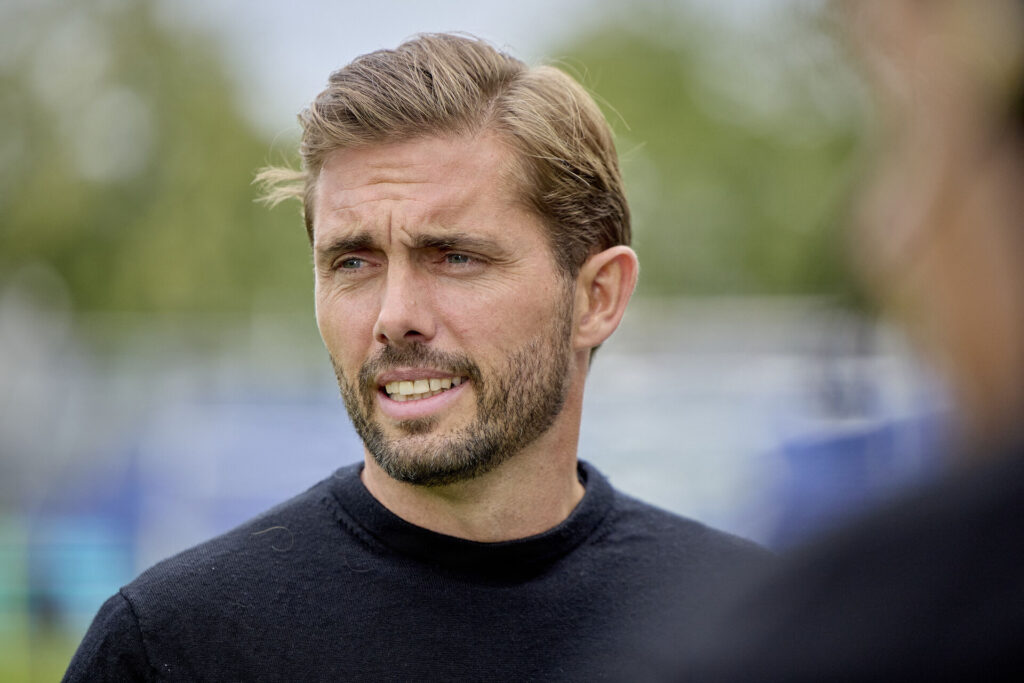 Jakob Poulsen under AGF's kamp mod Brøndby.