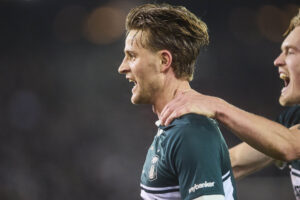 Rasmus Carstensen jubler i AGF