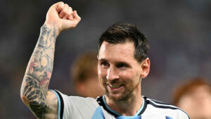 Lionel Messi jubler