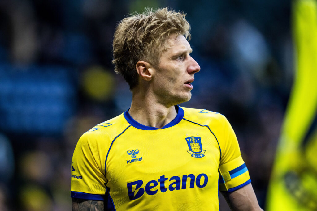 Daniel Wass under en kamp for Brøndby.
