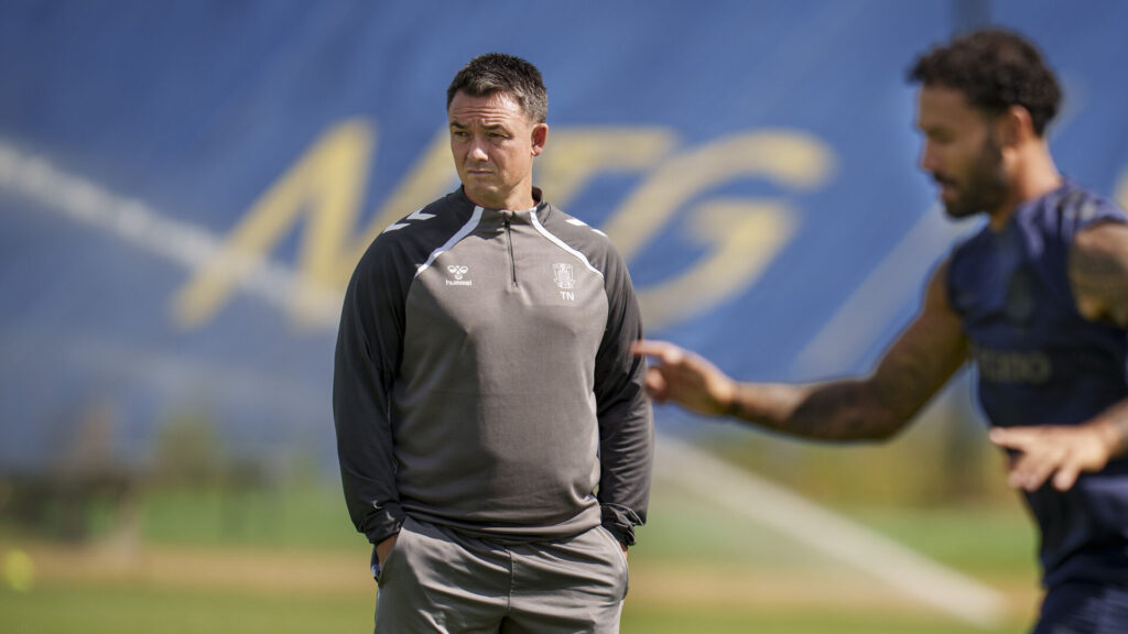 Thomas Nørgaard under en Brøndby-træning