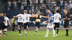 AGF-spillerne jubler