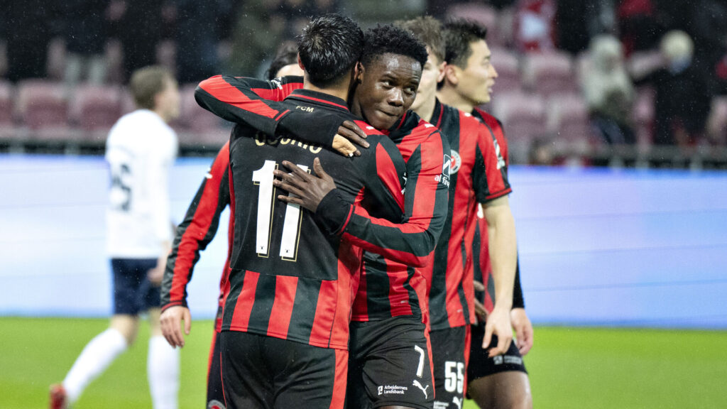 Franculino fejrer en scoring for FC Midtjylland