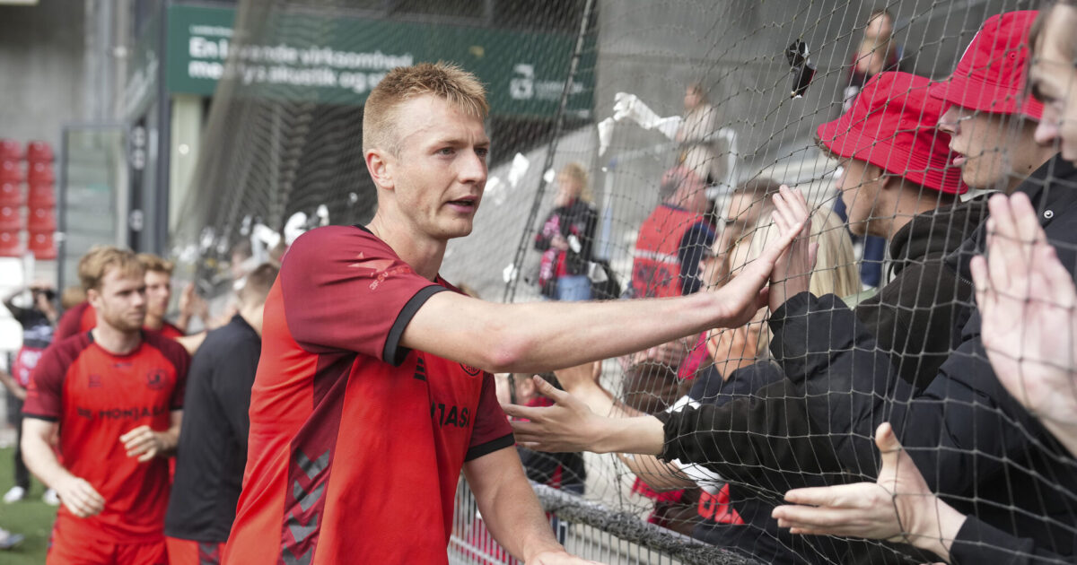 Absurd! Fredericia-profil scorer fra egen banehalvdel Foto: Claus Fisker/Ritzau Scanpix